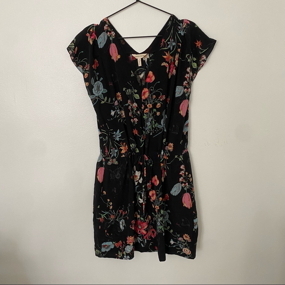 Rebecca Taylor Summer Mini Cinch-Waist Dress